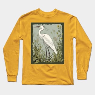 Great White Heron Nature Long Sleeve T-Shirt